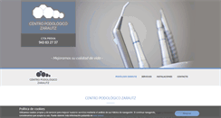 Desktop Screenshot of podologozarautz.com