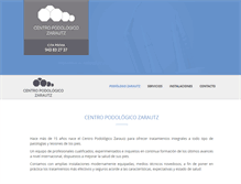 Tablet Screenshot of podologozarautz.com